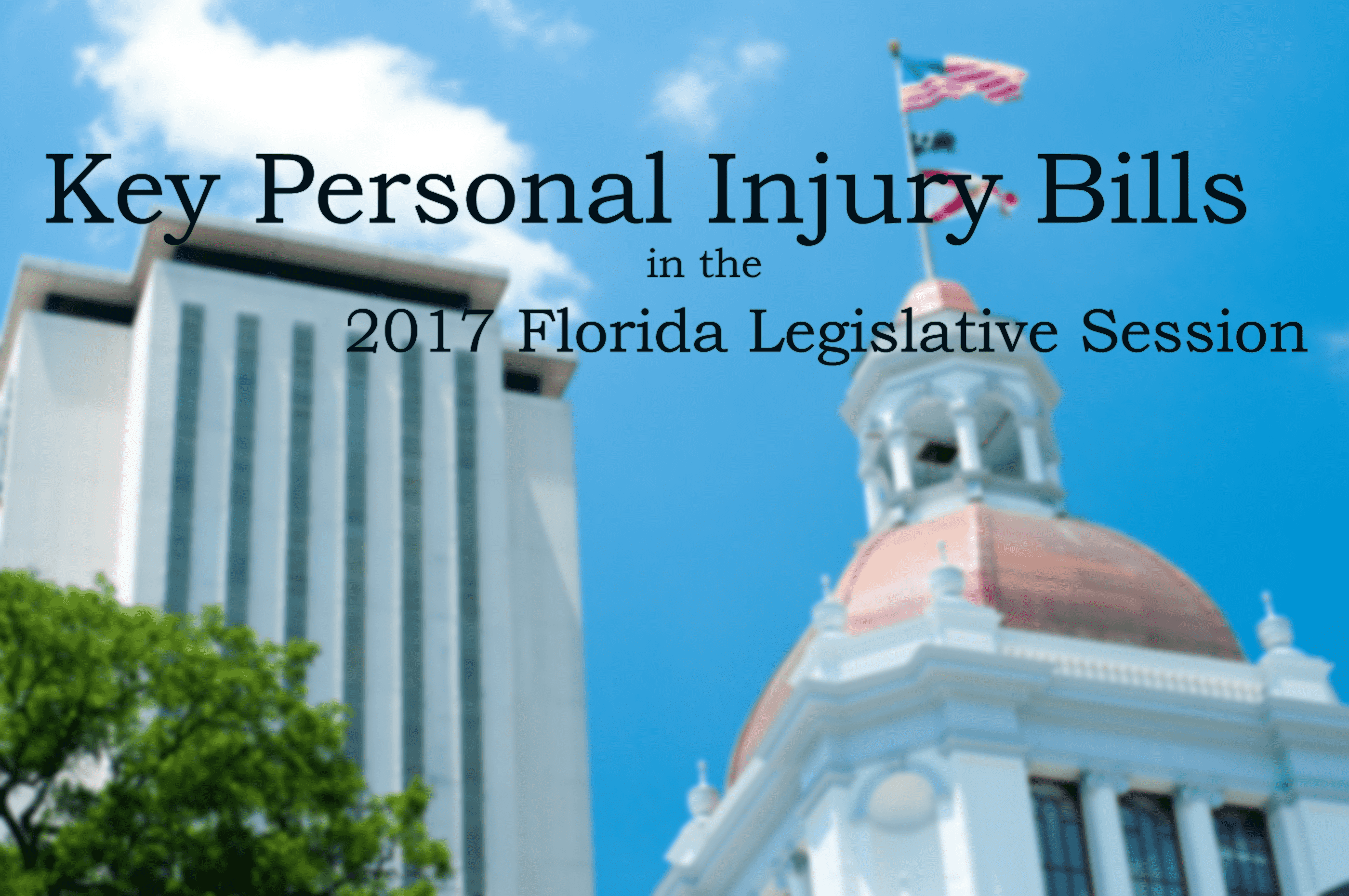 Key Legislative Bills relating to Personal Injury in the 2017 Florida Legislative Session