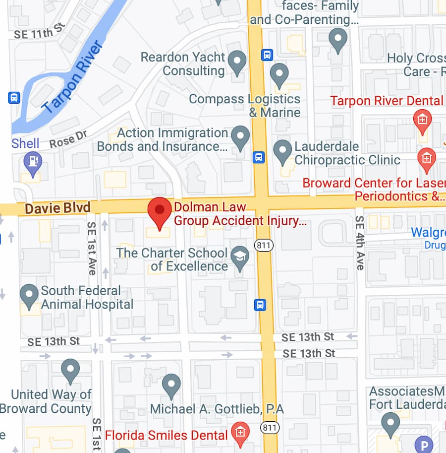 Fort Lauderdale Personal Injury Lawyer, Map