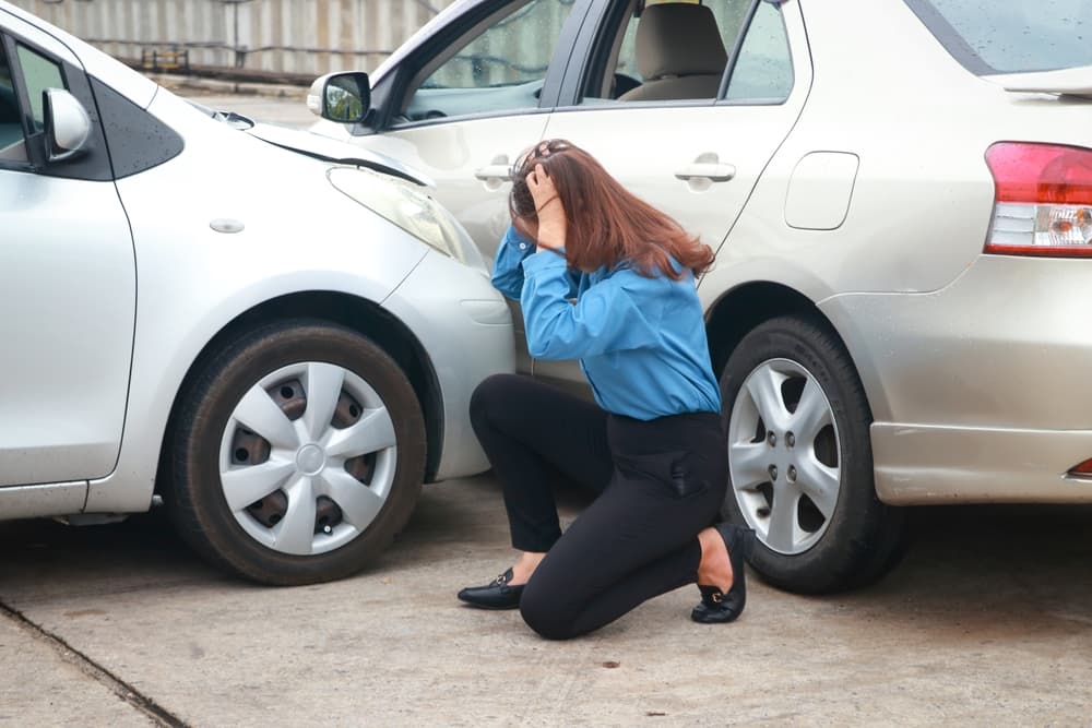 Lastimado en un choque de carro en Oklahoma City