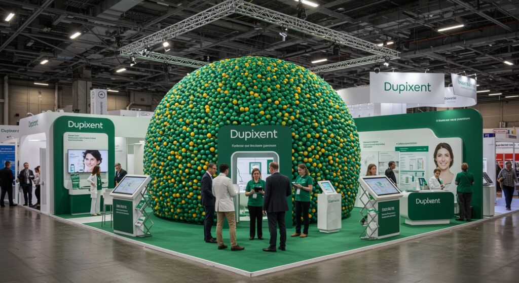 Dupixent display at medical convention