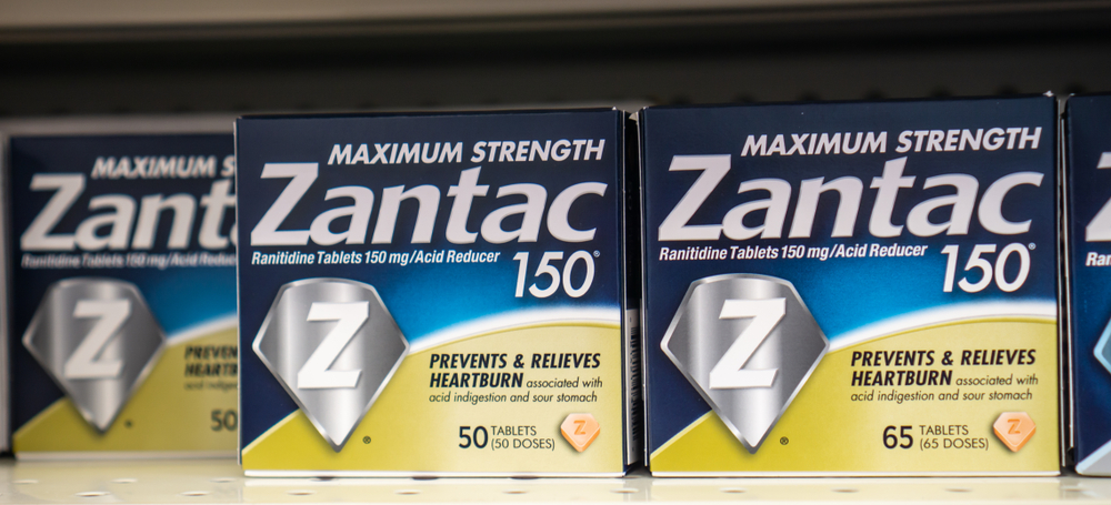 Photo of Zantac boxes on a shelf