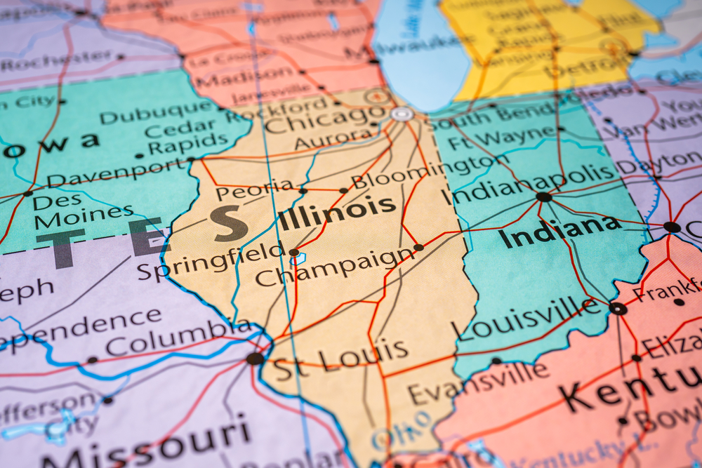 photo of illinois map
