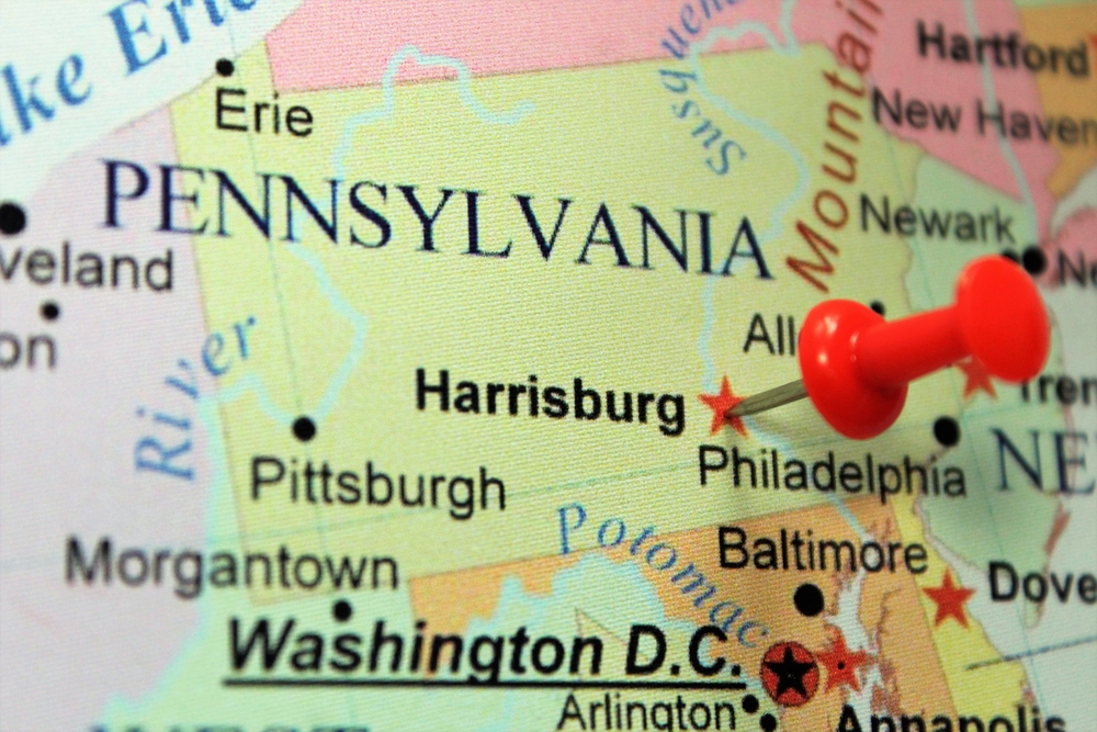 photo of pennsylvania map