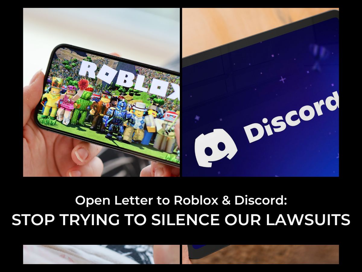 FEATURE IMAGE FOR Open Letter to Roblox & Discord STOP TRYING TO SILENCE OUR LAWSUITS - Dolman Law Group